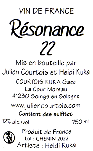 ル・クロ・ド・ラ・ブリュイエール（ジュリアン・クルトワ）・ヴァン・ド・フランス・ブラン・レゾナンス 2022