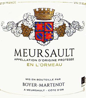 ドメーヌ・イヴ・ボワイエ・マルトノ・ムルソー・アン・ロルモー 2023