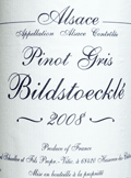 ジェラール・シュレール・ピノ・グリ・ヴァン・ビルドストックレ2008