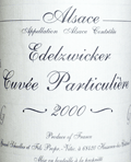 ジェラール・シュレール・エデルツヴィッカー・キュヴェ・パルティキュリエール・ゲヴュルツトラミネール2000