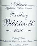 ジェラール・シュレール・リースリング・ヴァン・ダルザス・ビルドストックレ2000