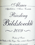 ジェラール・シュレール・リースリング・ビルドストックレ2009