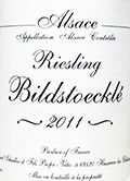 ジェラール・シュレール・リースリング・ビルドストックレ2011