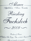 ジェラール・シュレール・リースリング・フースロック2009
