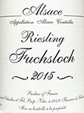 ジェラール・シュレール・リースリング・フースロック2015