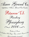 ジェラール・シュレール・リースリング・グラン・クリュ・プェルシックベルグ・トレ・セレ2006