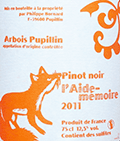 フィリップ・ボールナール・ACアルボワ・ピュピラン・ルージュ・レ・ド・メモワール2011