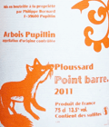 フィリップ・ボールナール・ACアルボワ・ピュピラン・ルージュ・プルサール・ポワン・バール2011
