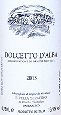 リヴェッラ・セラフィーノ・ドルチェット・ダルバ2013