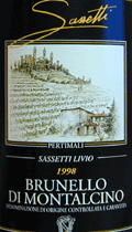 サセッティ・ブルネッロ・デ・モンタルチーノ・ペルティマーリ1998